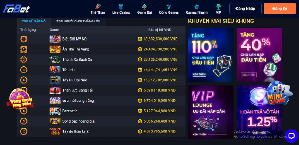 Vua Bắn Cá fa8bet casino